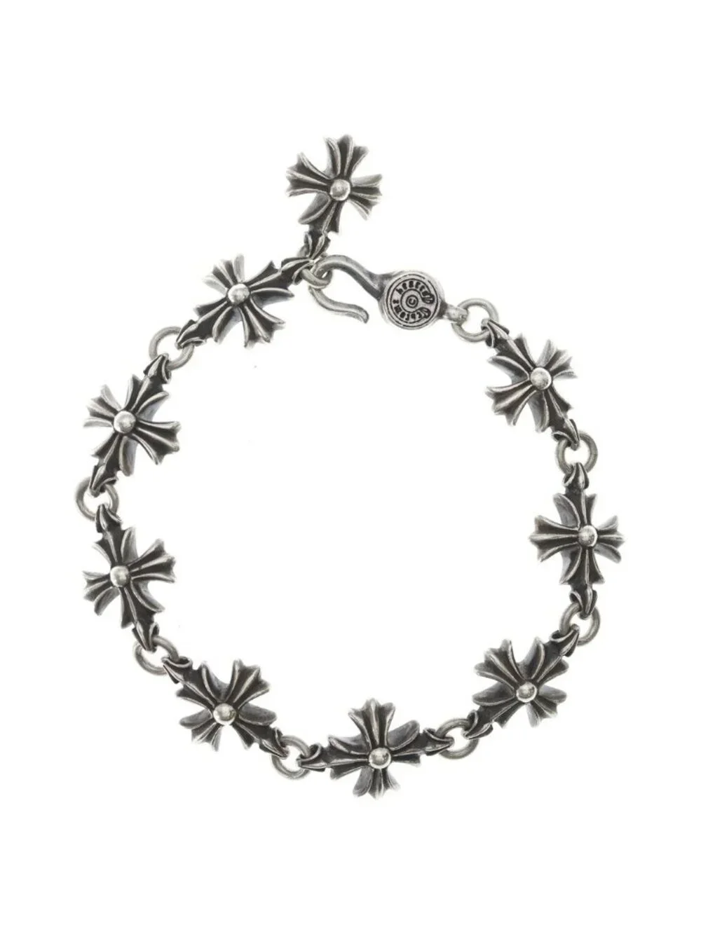 Chrome Hearts CO CH Plus Cutout Bracelet Silver